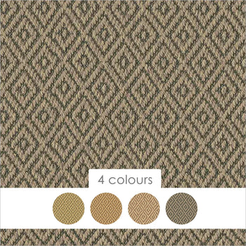 Alternative Flooring Anywhere Ca-rPET Diamond Faux Sisal Recycled Fibre Carpet