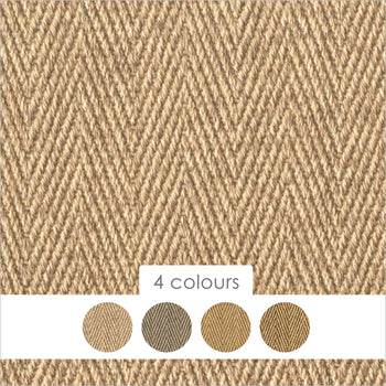 Alternative Flooring Anywhere Ca-rPET Herringbone Faux Sisal Recycled Fibre Carpet