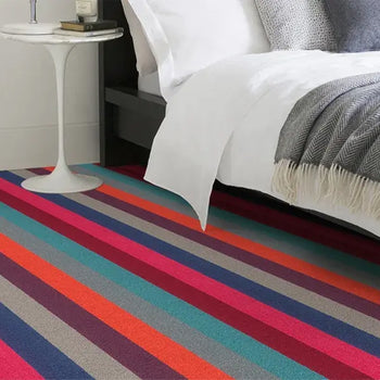 Alternative Flooring Margo Selby Stripe Carnival 100% Wool Loop Carpet