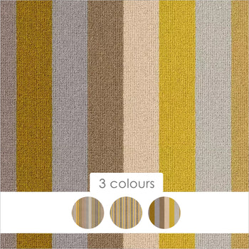 Alternative Flooring Margo Selby Stripe Sun 100% Wool Loop Carpet