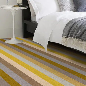 Alternative Flooring Margo Selby Stripe Sun 100% Wool Loop Carpet