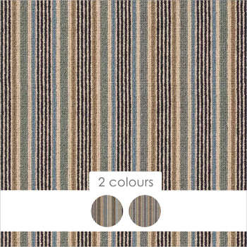 Alternative Flooring Margo Selby Stripe Surf 100% Wool Loop Carpet