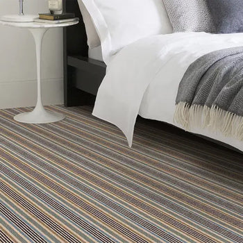 Alternative Flooring Margo Selby Stripe Surf 100% Wool Loop Carpet