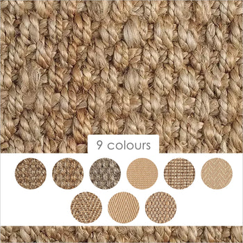 Alternative Flooring Natural 100% Jute Carpet