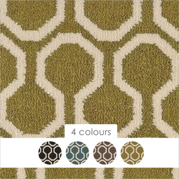 Alternative Flooring Quirky Honeycomb Axminster Wool Blend Carpet