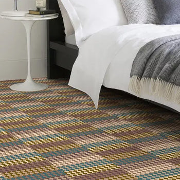 Alternative Flooring Quirky Margo Selby Patch Blue Axminster Wool Blend Carpet