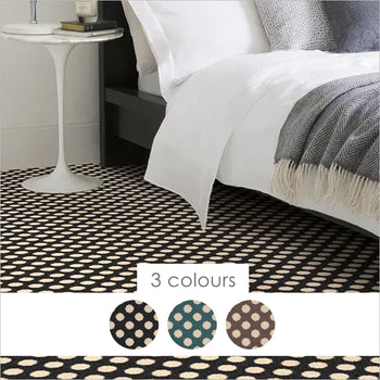 Alternative Flooring Quirky Spotty Axminster Wool Blend Carpet
