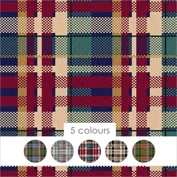 Alternative Flooring Quirky Tartan Axminster Wool Blend Carpet