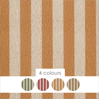 Alternative Flooring Candy Lollipop Stripe 100% Wool Loop Carpet