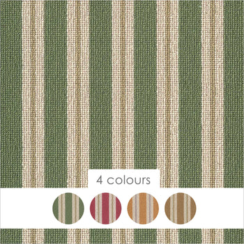 Alternative Flooring Candy Pinwheel Stripe 100% Wool Loop Carpet