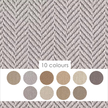 Alternative Flooring Wool Iconic Herringbone 100% Wool Flatwoven Carpet