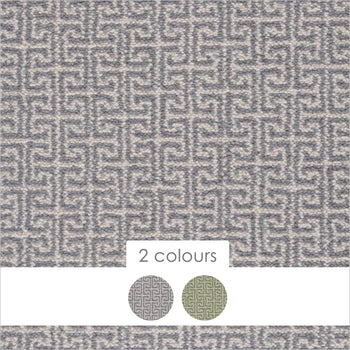 Axminster Carpets Modern Classics Greek Key 100% Wool Woven Axminster Carpet