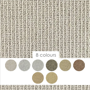 Axminster Carpets Simply Natural Ribgrass 100% Wool Loop Carpet