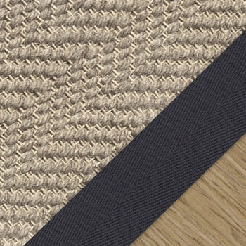 Fibre Flooring Wool Flatweave Classic Herringbone Stair Runner Carpet