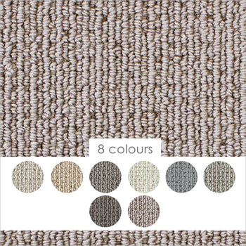 Causeway Carpets Firenze Bloom 100% Wool Loop Pile Carpet