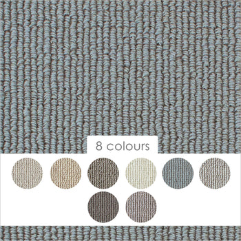 Causeway Carpets Firenze Blossom 100% Wool Loop Pile Carpet