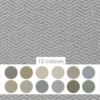 Victoria Carpets Habberley Herringbone 70% Wool Loop Blend Carpet