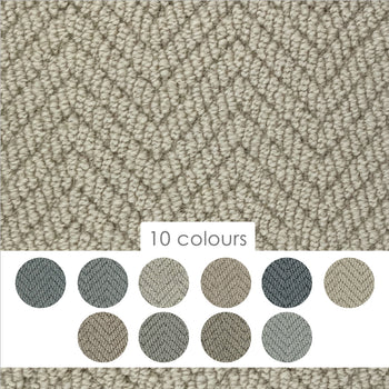 Hugh Mackay Durham Alternates Herringbone 100% New Zealand Wool Loop Carpet