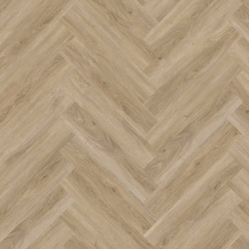 Invictus Maximus LVT Flooring in Divine Oak Champagne Herringbone