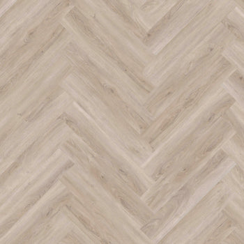Invictus Maximus LVT Flooring in Divine Oak Pure Herringbone