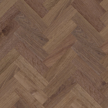 Invictus Maximus LVT Flooring in Highland Oak Chocolate Herringbone