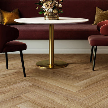 Invictus Maximus LVT Flooring in Highland Oak Classic Herringbone