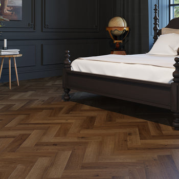 Invictus Maximus LVT Flooring in Highland Oak Chocolate Parquet