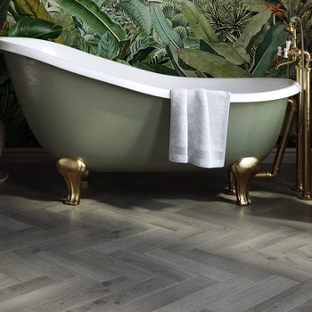 Invictus Maximus LVT Flooring in Highland Oak Frosted Parquet