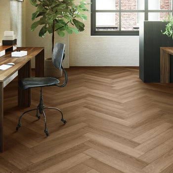 Invictus Maximus LVT Flooring in Highland Oak Roasted Parquet