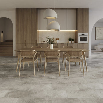 Invictus Maximus LVT Flooring in Northern Stone Fog Stone Tile Effect