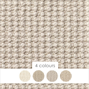 Jacaranda Chatra 100% Pure Wool Handwoven Loop Carpet