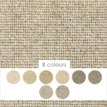 Jacaranda Daiya 100% Undyed Wool Handwoven Loop Carpet