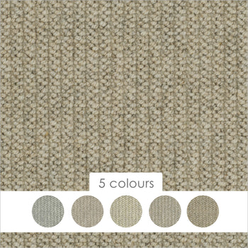 Causeway Carpets Mayfair Linea 100% Wool Loop Pile Carpet