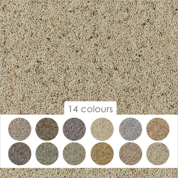 Cormar 55oz Natural Berber Deluxe 80% Wool Blend Twist Pile Carpet