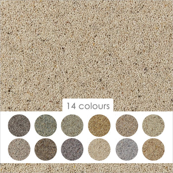 Cormar 45oz Natural Berber Elite 80% Wool Blend Twist Pile Carpet