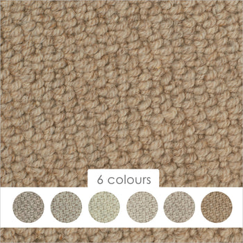 Causeway Carpets Natural Coordinates Knot 100% Wool Loop Pile Carpet