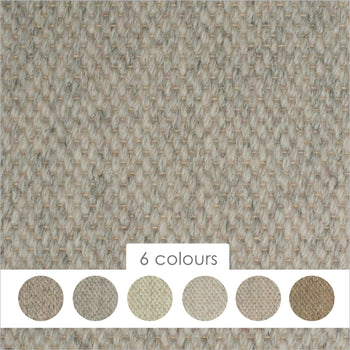 Causeway Carpets Natural Coordinates Weave 100% Wool Flatweave Carpet