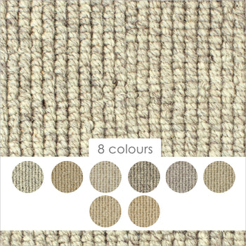 Causeway Carpets Nature Earth 100% Wool Loop Pile Carpet