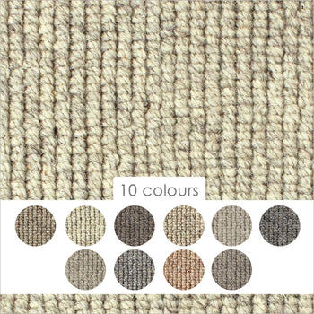 Causeway Carpets Nature Earth 100% Wool Loop Pile Carpet