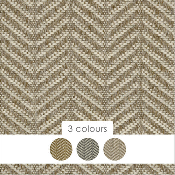 Riviera Home Medina 100% Tufstrand Polypropylene Flatweave Narrow Chevron Herringbone Carpet