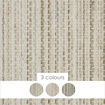 Riviera Home Siena 100% Wool Handwoven Flatweave Stripe Loop Carpet