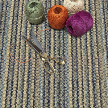 Telenzo Carpets Barbican Stripe 100% Wool Loop Carpet